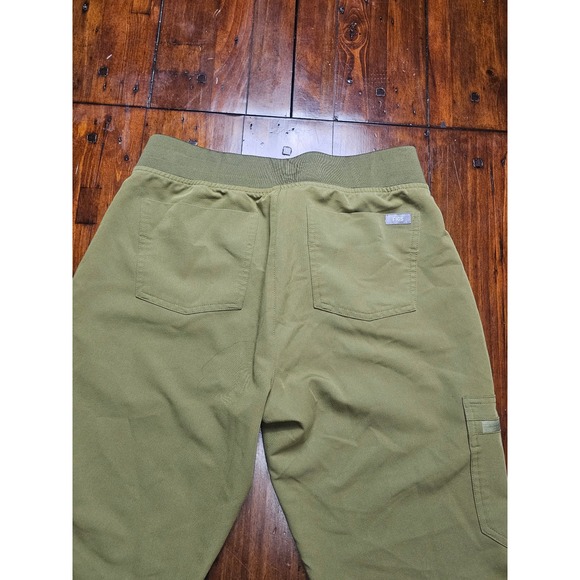 FIGS Technical Scrub Pants Cargo Pockets Jogger Style Olive Green XS - Picture 3 of 9